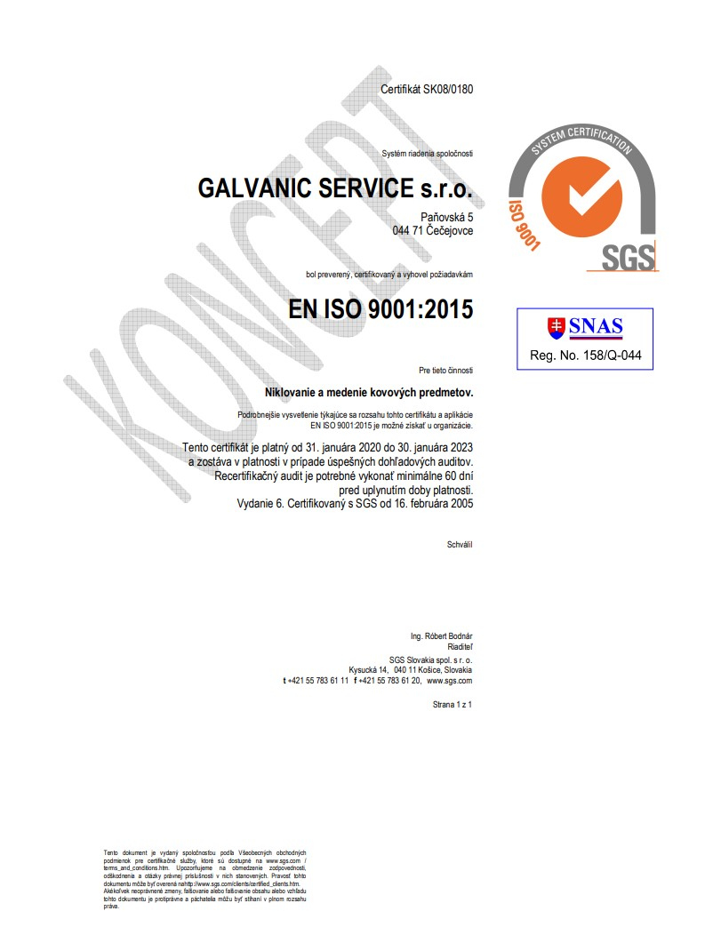 EN ISO 9001:2015